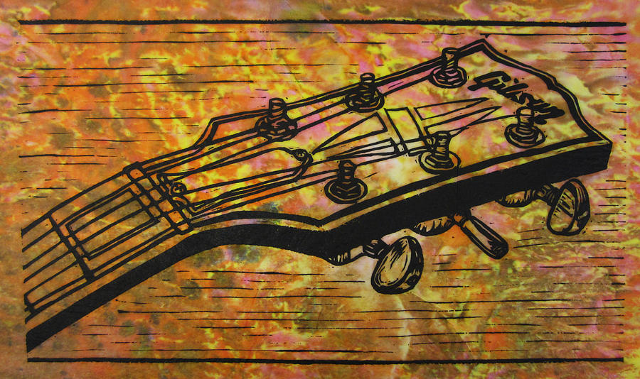 Music Drawing - Gibson #2 by William Cauthern