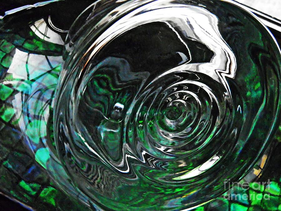 Glass Abstract 416 Photograph by Sarah Loft