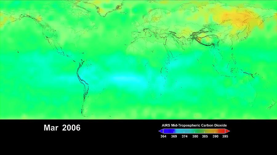 Global Carbon Dioxide Levels #2 Photograph by Nasa/science Photo Library