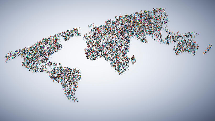 Global Population #2 Photograph by Andrzej Wojcicki