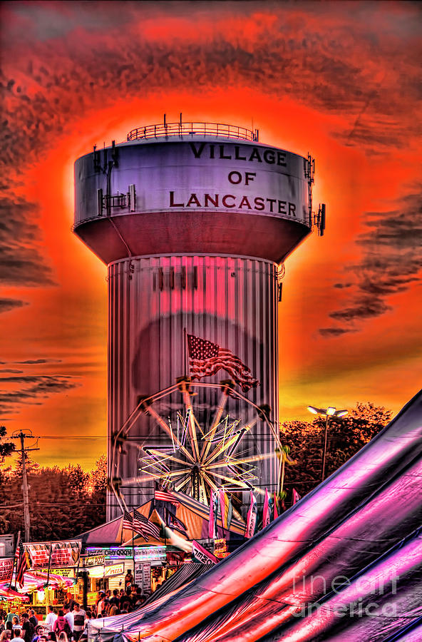 Glowing Water Tower #2 Photograph by Jim Lepard