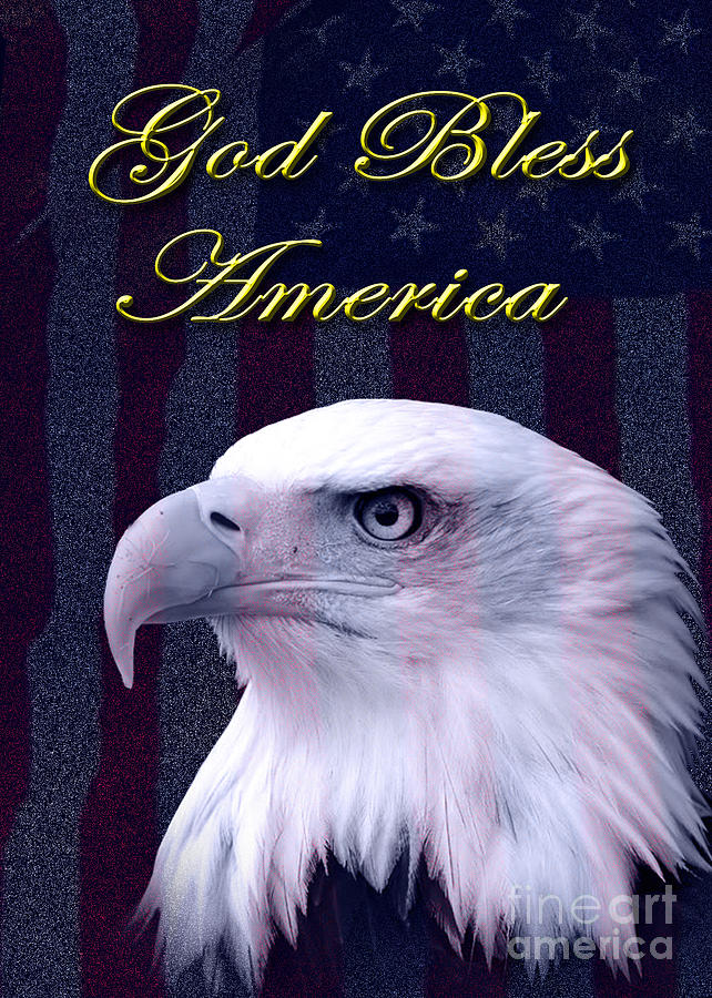 Eagle Photograph - God Bless America Eagle #2 by Jeanette K