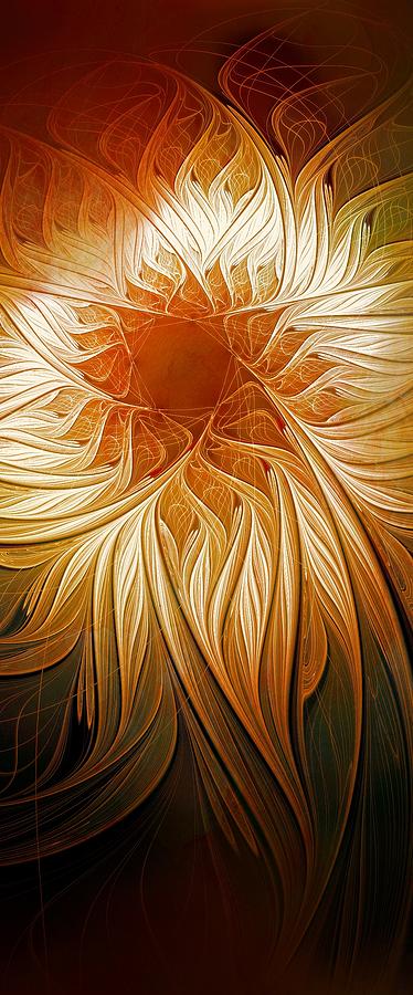 Flower Digital Art - Golden Glory #2 by Amanda Moore