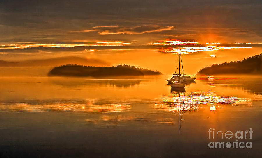 Golden  Sunrise #2 Photograph by Robert Bales