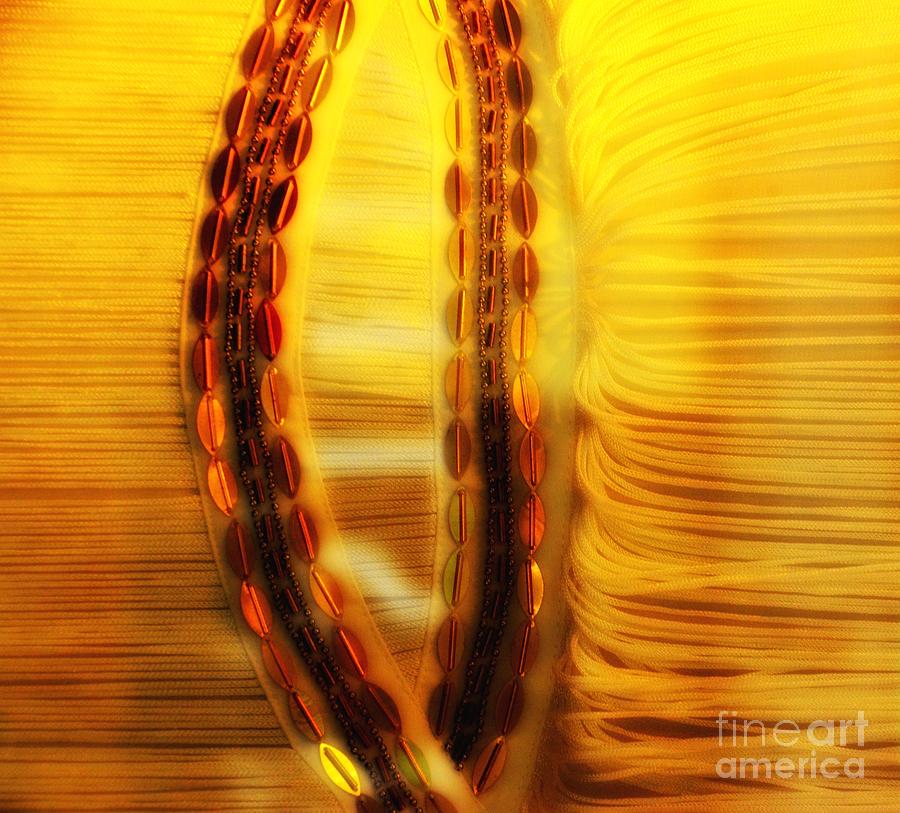 Abstract Photograph - Golden Threads #2 by Newel Hunter