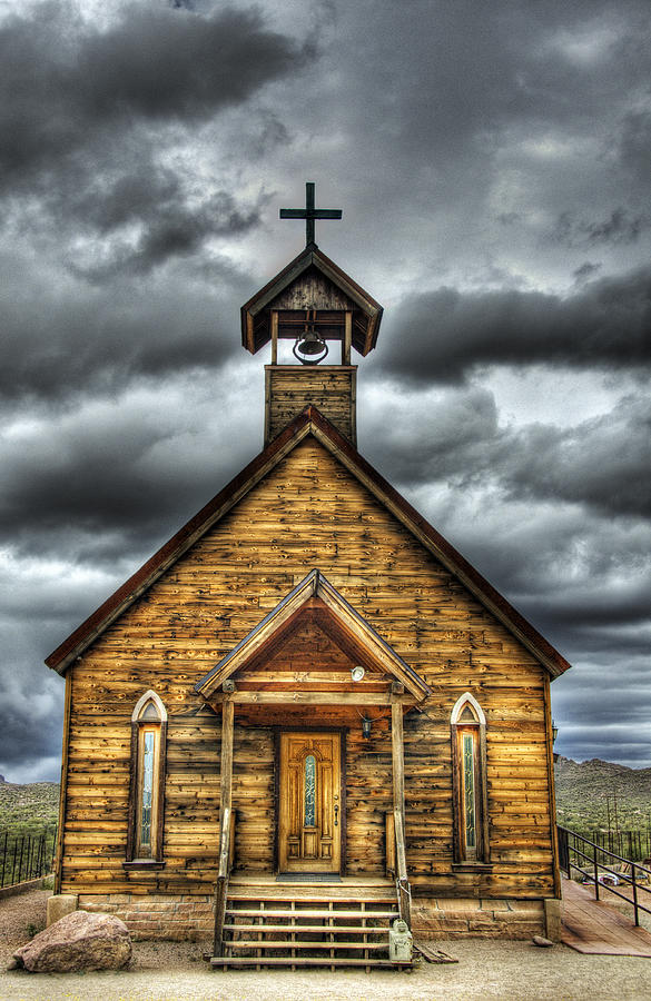 Goldfield Ghost Town - Church on the Mount #2 Photograph by Saija Lehtonen