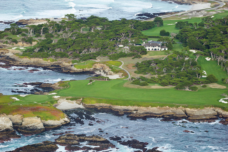 Golf Course On An Island, Pebble Beach #2 Photograph by Panoramic Images