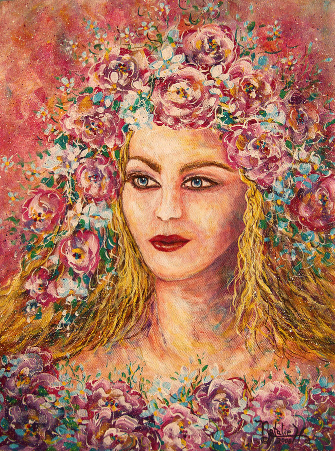 Good Fortune Goddess Painting by Natalie Holland