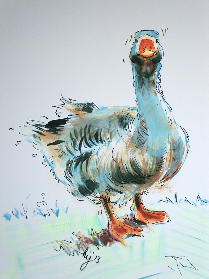 Goose Drawing Painting