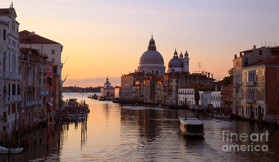 Grand Canal at sunrise -  Venice - Italy #2 Photograph by Matteo Colombo