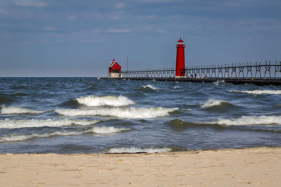 Grand Haven Lighthouse MI #1 Photograph by Jack R Perry