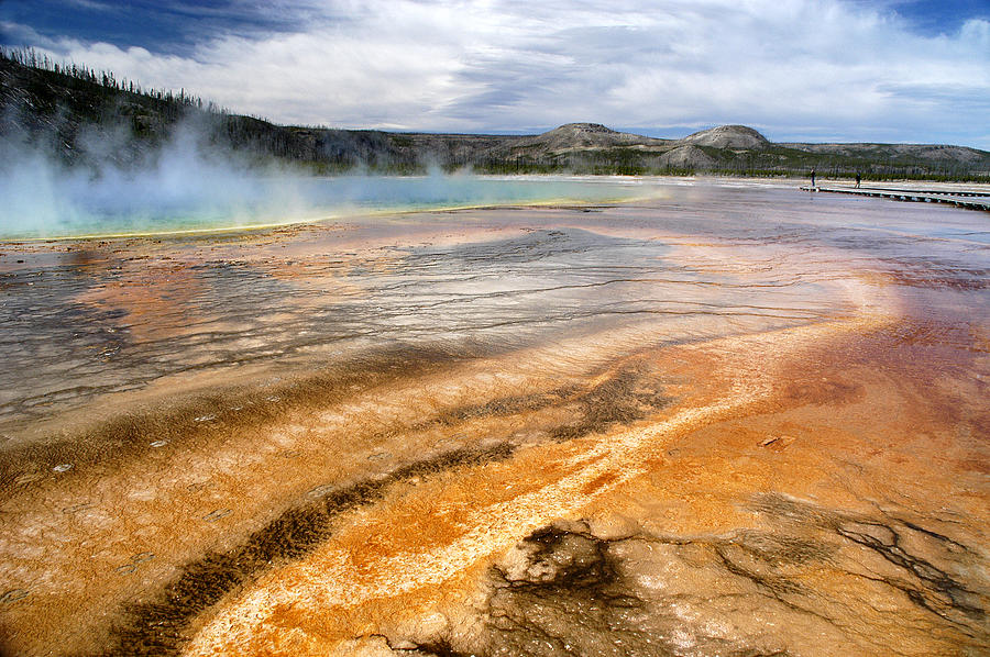 Yellowstone National Park Photograph - Grand Prismatic Spring #2 by Geraldine Alexander