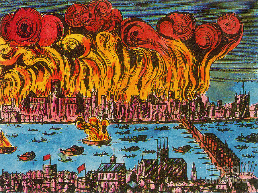 Great Fire Of London, 1666 #2 Photograph by Photo Researchers
