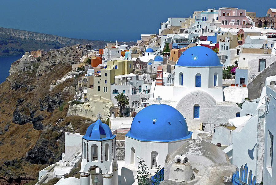 Greece, Santorini Photograph By David Noyes - Fine Art America