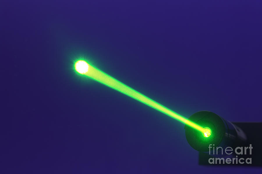 Green Laser #2 Photograph by GIPhotoStock
