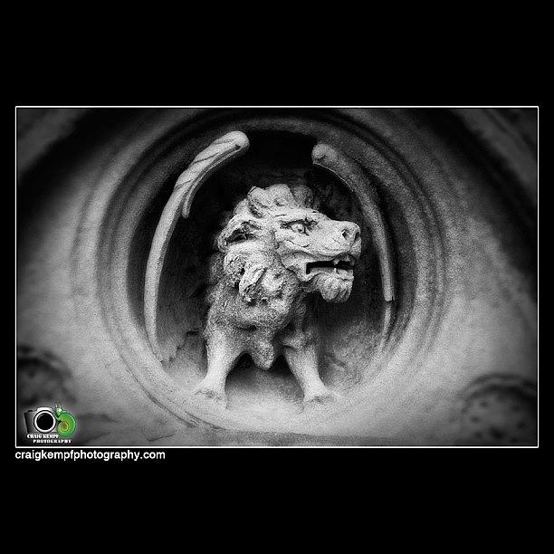 Lion Photograph - Green Wood Cemetery - Brooklyn, Ny #2 by Craig Kempf
