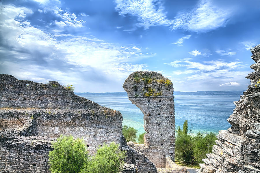 Landmark Photograph - Grotto Catullus in Sirmione at the Lake Garda #2 by Gina Koch