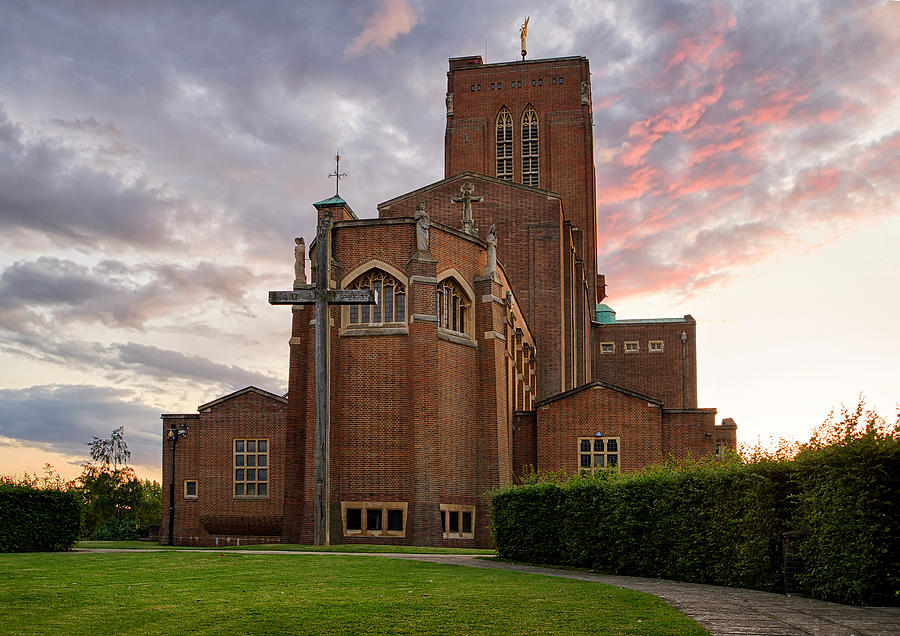 Guildford Cathedral  England Photograph by Shirley Mitchell