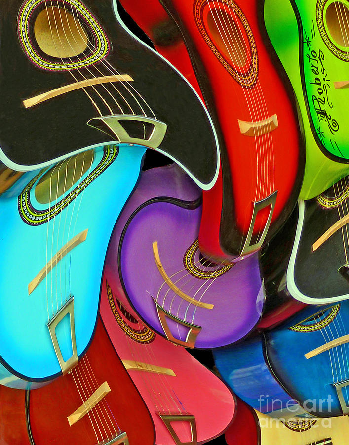 Guitar Swirl #2 Photograph by Cheryl Del Toro