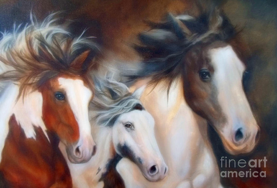 Gypsy Run #2 Painting by Karen Kennedy Chatham