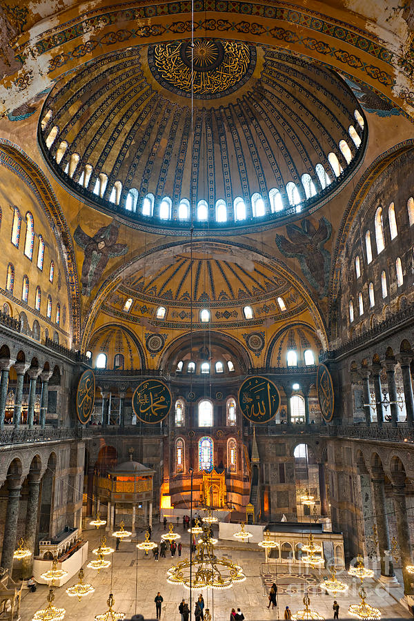 Byzantine Photograph - Hagia Sophia - Istanbul #2 by Luciano Mortula