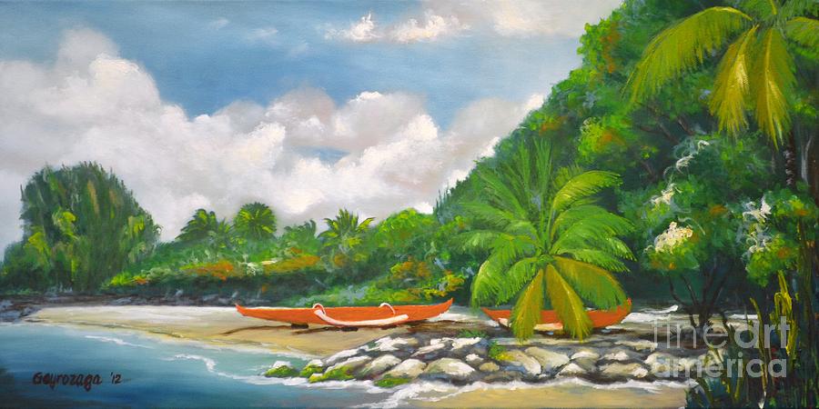 Haleiwa #2 Painting by Larry Geyrozaga