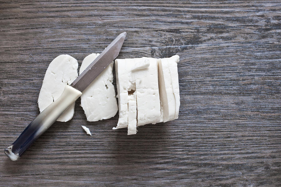 Cheese Photograph - Halloumi Cheese #2 by Tom Gowanlock