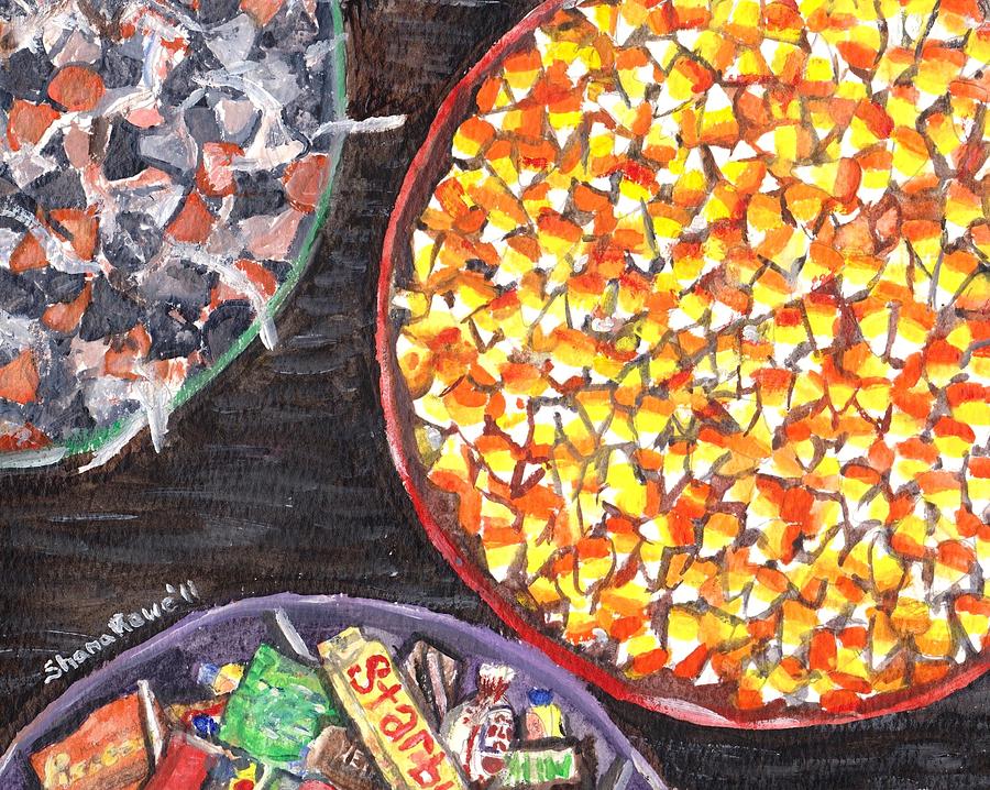 Halloween Candy Painting by Shana Rowe Jackson
