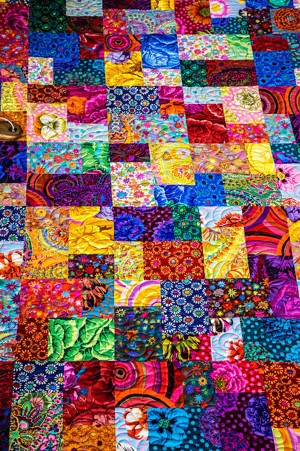 Pattern Photograph - Hand Made Quilt #2 by Sherman Perry