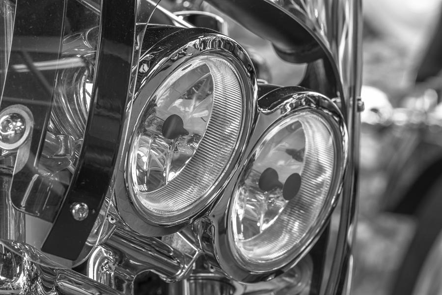 2 Harley Lights  Photograph by John McGraw