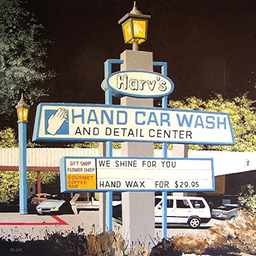 Sacramento Painting - Harvs Car Wash #1 by Paul Guyer