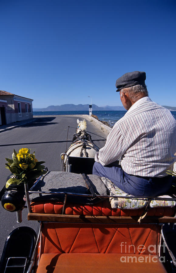Shower Curtains Photograph - Having a ride in Aegina island #2 by George Atsametakis