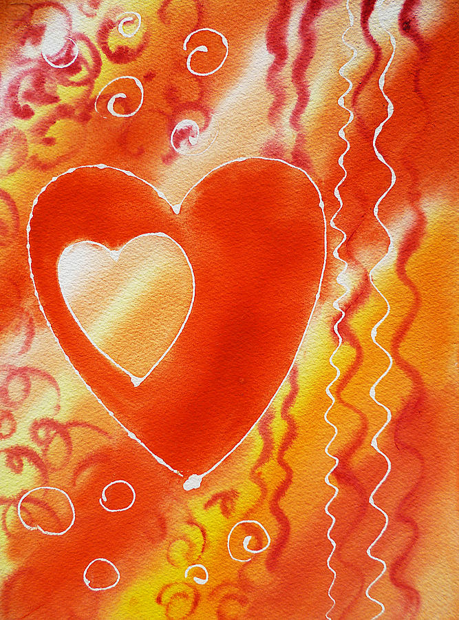 Hearts For Valentine #2 Painting by Irina Sztukowski