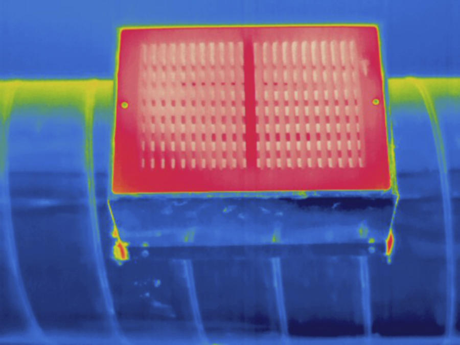 Heating Ducts, Thermogram #2 Photograph by Science Stock Photography