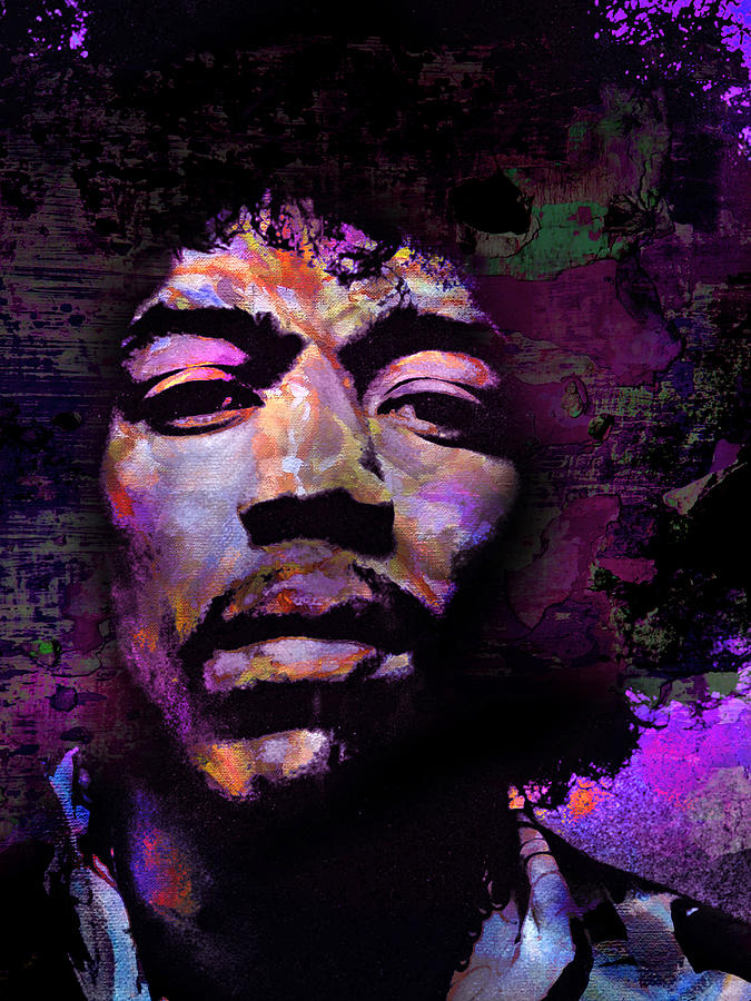 Hendrix #1 Digital Art by Mal Bray