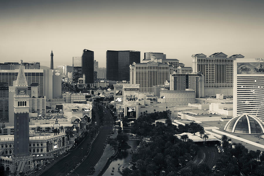 Architecture Photograph - High Angle View Of A City, Las Vegas #2 by Panoramic Images