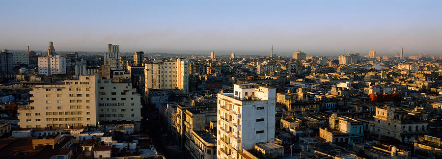 Architecture Photograph - High Angle View Of A City, Old Havana #2 by Panoramic Images
