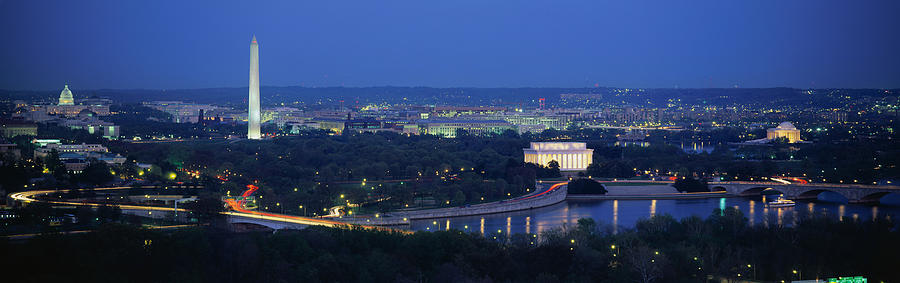High Angle View Of A City, Washington #2 Photograph by Panoramic Images