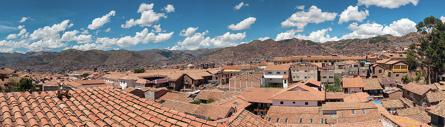 Architecture Photograph - High Angle View Of Houses In A Town #2 by Panoramic Images