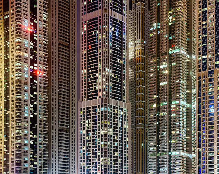 High-rise Buildings At Dubai Marina #2 Photograph by Jorg Greuel