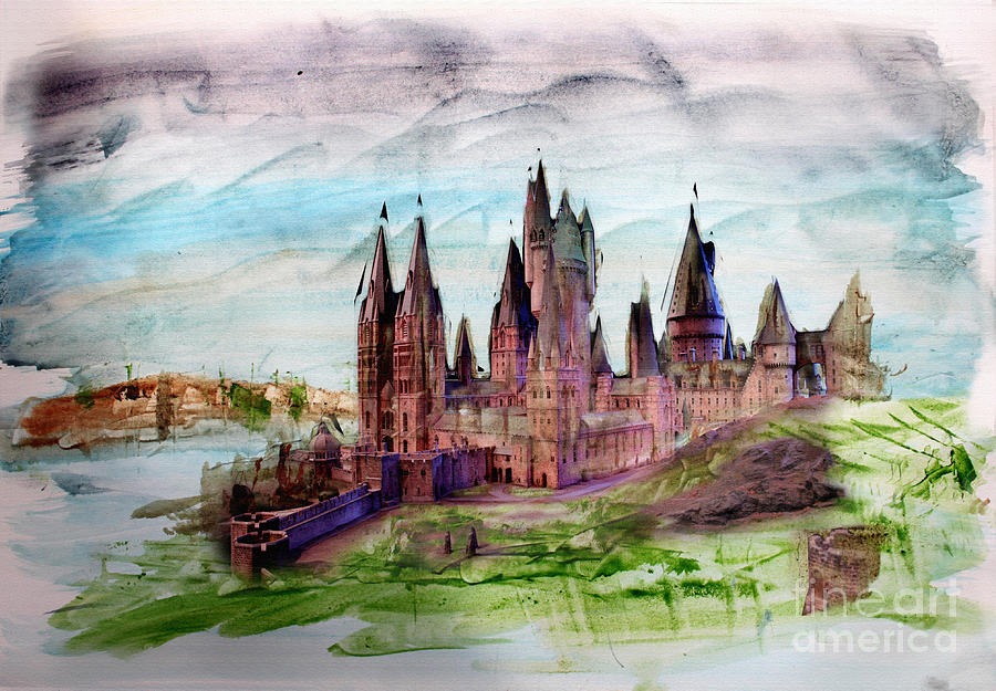 Hogwarts #2 Mixed Media by Roger Lighterness