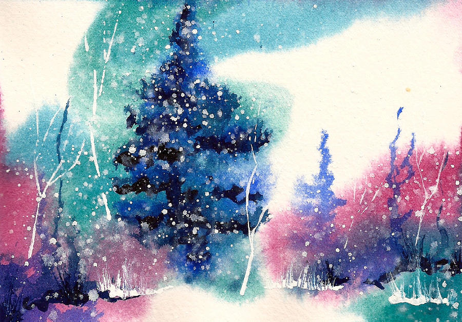 Holiday Card 5 #2 Painting by Nelson Ruger