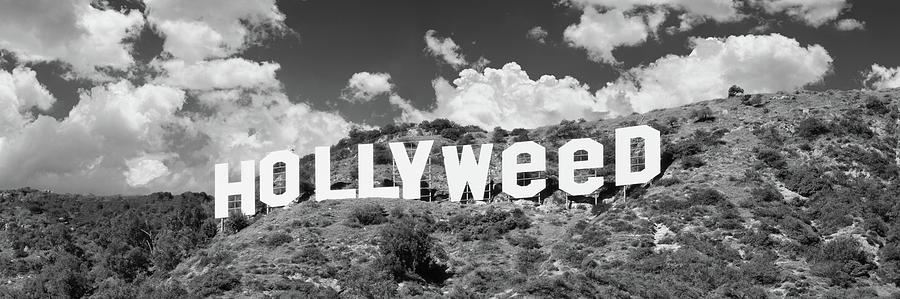 Hollywood Sign Changed To Hollyweed #2 Photograph by Panoramic Images