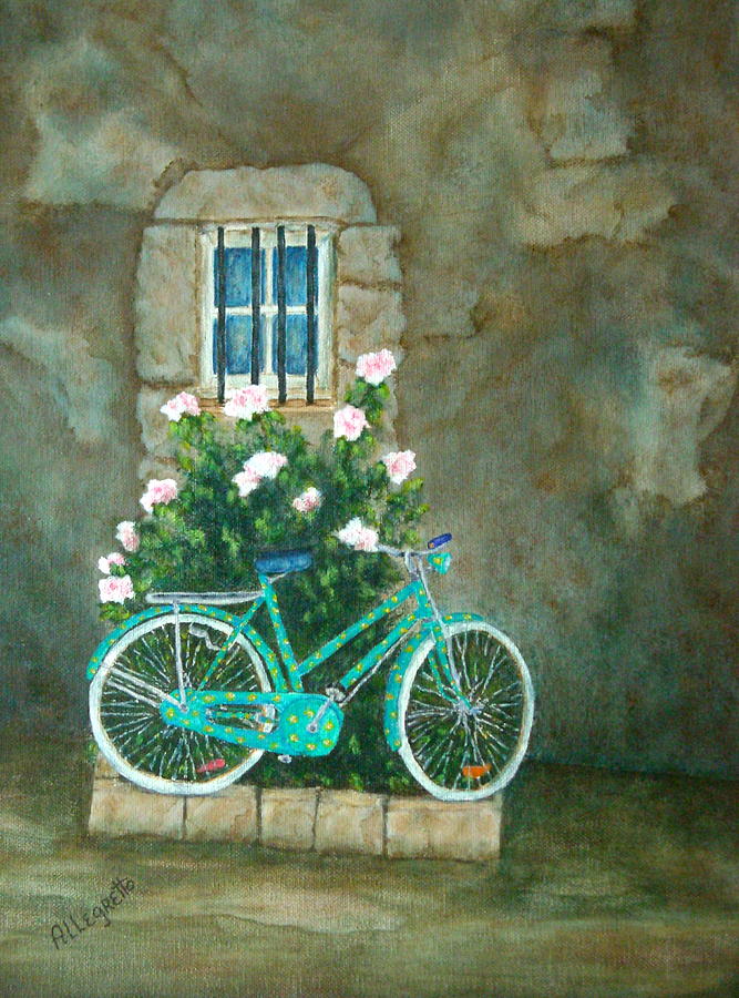 Home For Lunch In Rome Painting by Pamela Allegretto