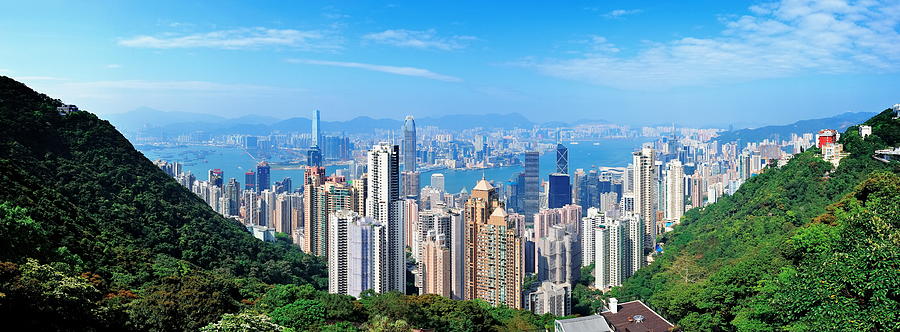 Hong Kong mountain top view #2 Photograph by Songquan Deng