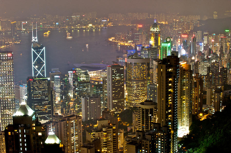 Hong Kong night View #2 Photograph by Hisao Mogi