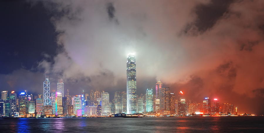 Hong Kong skyline #2 Photograph by Songquan Deng