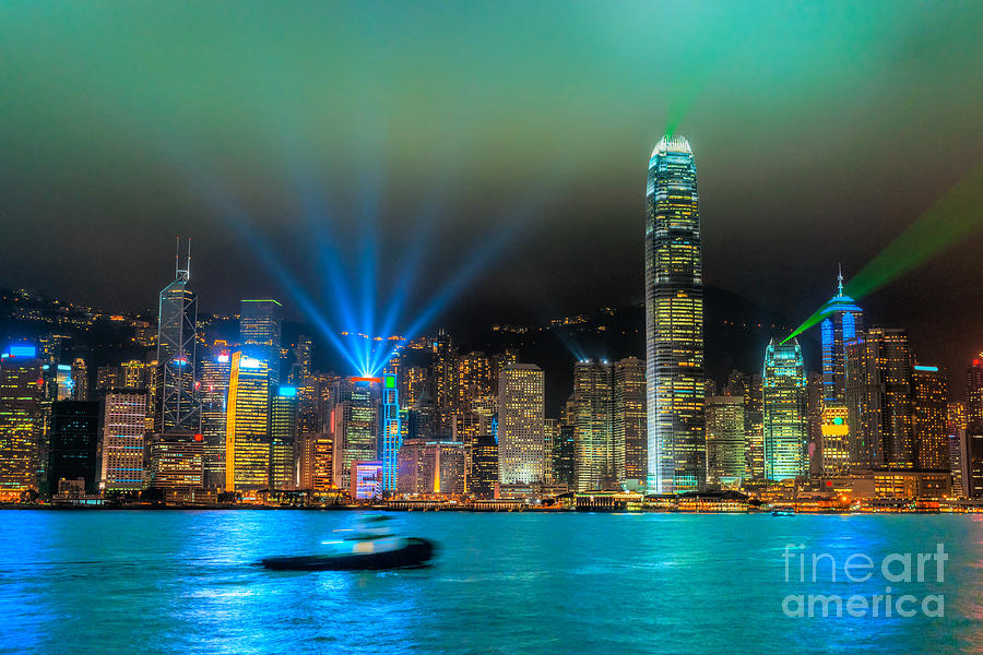 Hong Kong skyline #1 Photograph by Luciano Mortula