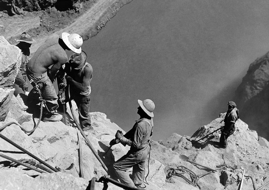 1934 Photograph - Hoover Dam Construction, 1934 #2 by Granger