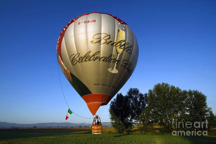 Transportation Photograph - Hot Air Balloon, Italy #2 by Tim Holt